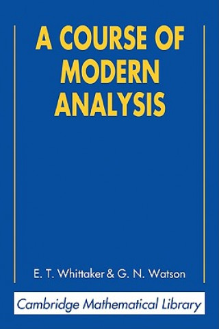 Livre Course of Modern Analysis E. T. Whittaker