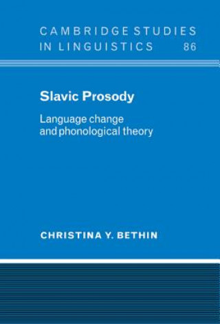 Książka Slavic Prosody Christina Y. (State University of New York) Bethin