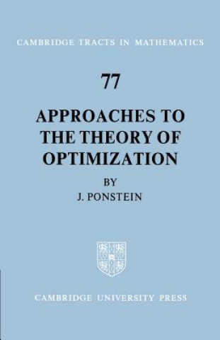 Carte Approaches to the Theory of Optimization J. P. Ponstein