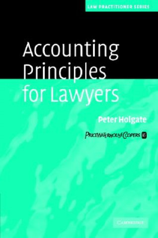 Kniha Accounting Principles for Lawyers Peter Holgate