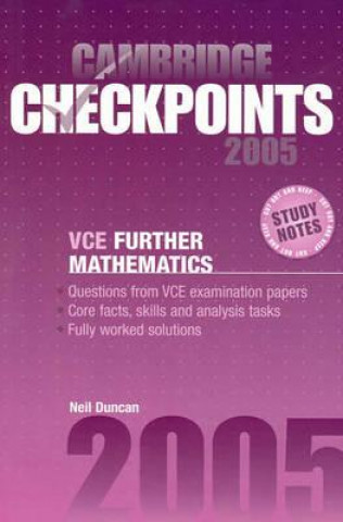 Könyv Cambridge Checkpoints VCE Further Mathematics 2005 Neil Duncan