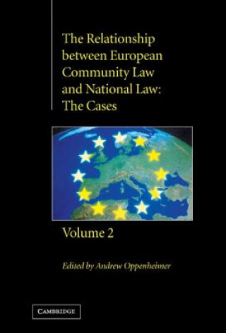 Livre Relationship between European Community Law and National Law Andrew Oppenheimer