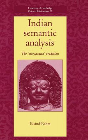 Könyv Indian Semantic Analysis Eivind Kahrs