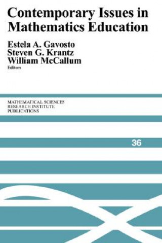 Kniha Contemporary Issues in Mathematics Education Estela A. GavostoSteven G. KrantzWilliam McCallum