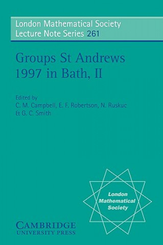 Carte Groups St Andrews 1997 in Bath: Volume 2 Dave Brantley