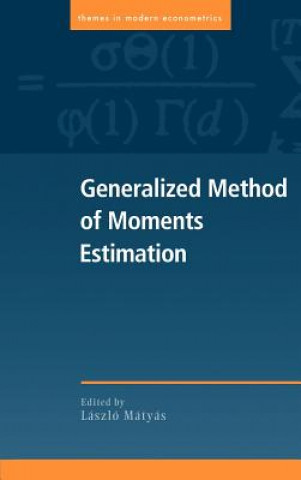 Książka Generalized Method of Moments Estimation Laszlo Matyas