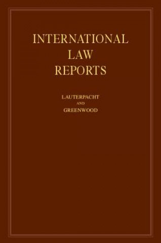 Kniha International Law Reports Elihu LauterpachtC. J. GreenwoodA. G. Oppenheimer