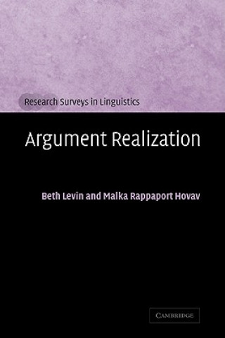 Carte Argument Realization Beth LevinMalka Rappaport Hovav