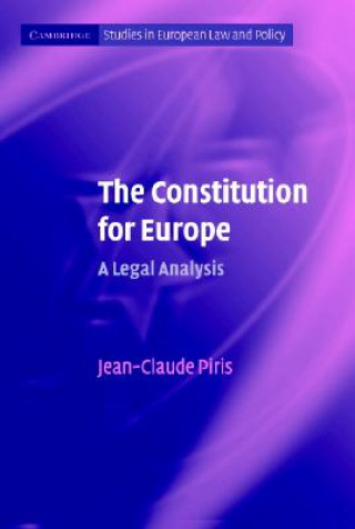 Knjiga Constitution for Europe Jean-Claude Piris