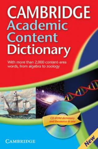 Carte Cambridge Academic Content Dictionary Reference Book with CD-ROM Cambridge University Press