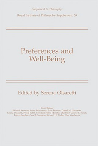 Kniha Preferences and Well-Being Serena Olsaretti