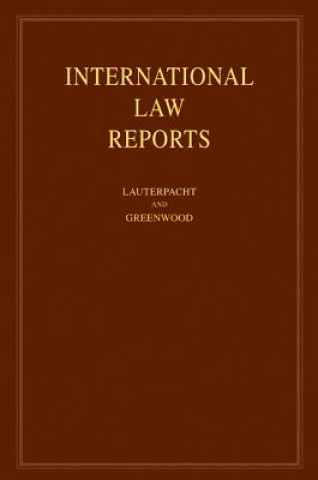 Könyv International Law Reports: Volume 137 Elihu LauterpachtChristopher J. GreenwoodKaren Lee