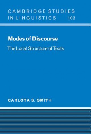 Kniha Modes of Discourse Carlota S. Smith