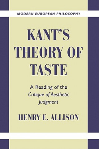 Książka Kant's Theory of Taste Henry E. Allison