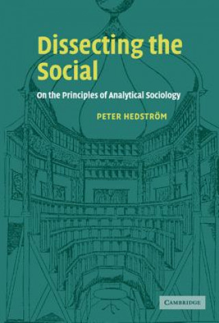 Kniha Dissecting the Social Peter Hedstrom