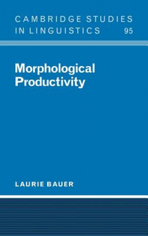 Knjiga Morphological Productivity Laurie (Victoria University of Wellington) Bauer