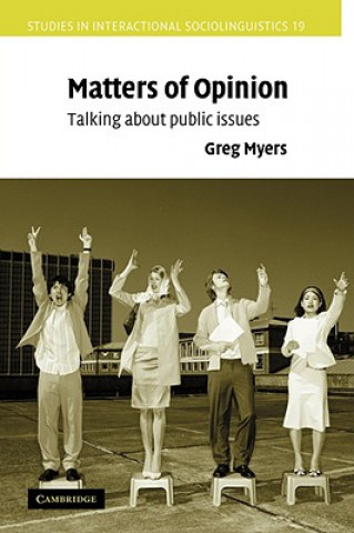 Kniha Matters of Opinion Greg Myers