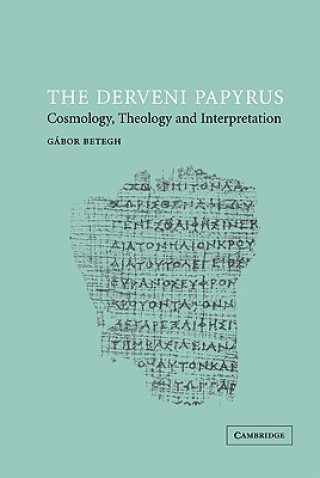 Könyv Derveni Papyrus Gabor Betegh