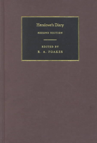 Könyv Henslowe's Diary Philip HensloweR. A. Foakes
