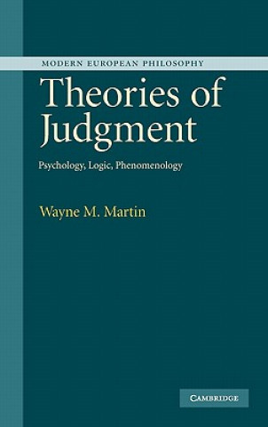 Kniha Theories of Judgment Wayne Martin