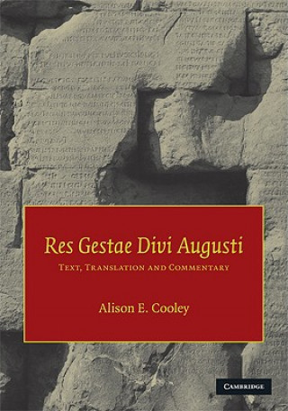 Könyv Res Gestae Divi Augusti AugustusAlison E. Cooley