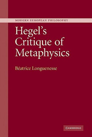 Carte Hegel's Critique of Metaphysics Béatrice LonguenesseNicole J. Simek