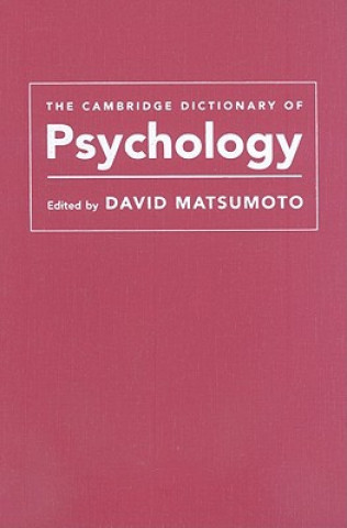 Könyv Cambridge Dictionary of Psychology David Matsumoto