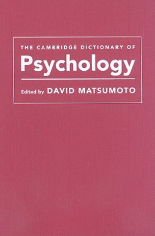 Knjiga Cambridge Dictionary of Psychology David Matsumoto