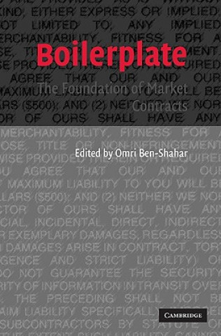 Knjiga Boilerplate Omri Ben-Shahar