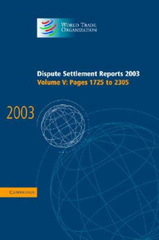 Libro Dispute Settlement Reports 2003 World Trade Organization