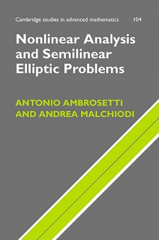 Buch Nonlinear Analysis and Semilinear Elliptic Problems Antonio AmbrosettiAndrea Malchiodi