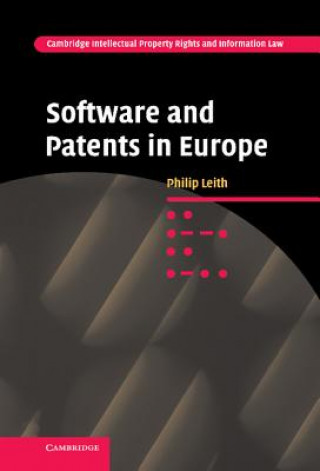 Knjiga Software and Patents in Europe Philip Leith