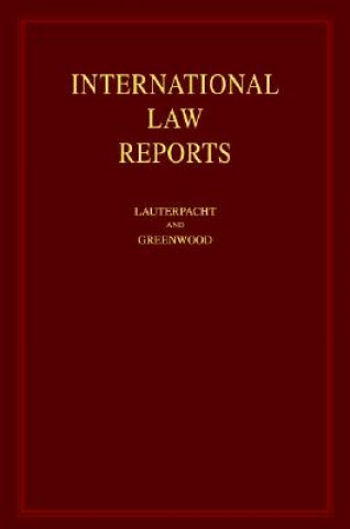Carte International Law Reports Elihu LauterpachtC. J. GreenwoodA. G. OppenheimerKaren Lee