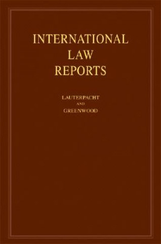 Carte International Law Reports: Volume 134 Elihu LauterpachtC. J. GreenwoodA. G OppenheimerKaren Lee
