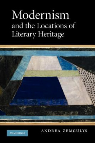 Könyv Modernism and the Locations of Literary Heritage Andrea Zemgulys