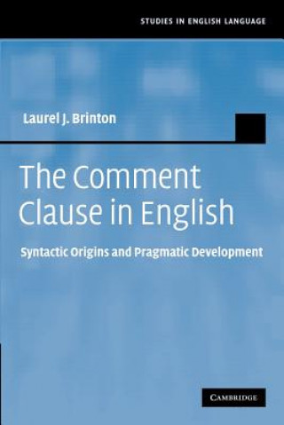 Книга Comment Clause in English Laurel J. Brinton