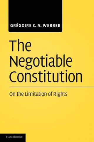 Buch Negotiable Constitution Grégoire C. N. Webber