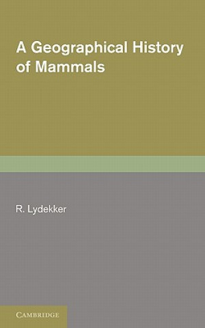 Carte Geographical History of Mammals R. Lydekker