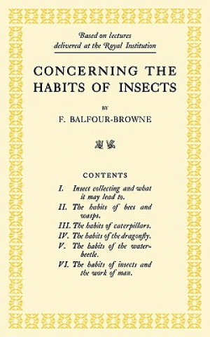 Carte Concerning the Habits of Insects F. Balfour-Browne