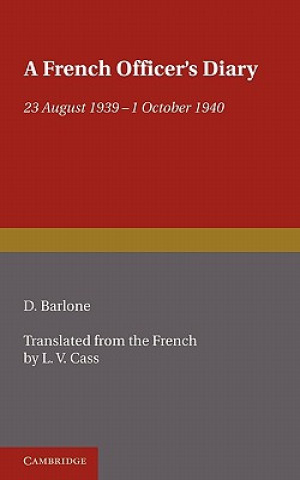 Kniha French Officer's Diary D. BarloneL. V. CassP. L. Legentilhomme