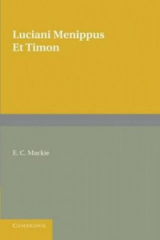 Livre Menippus et Timon LucianE. C. Mackie