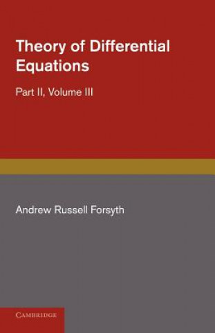Kniha Theory of Differential Equations Andrew Russell Forsyth