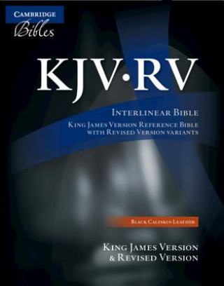 Книга KJV/RV Interlinear Bible, Black Calfskin Leather, RV655:X 