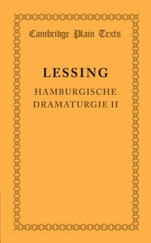 Carte Hamburgische Dramaturgie II Gotthold Ephraim Lessing