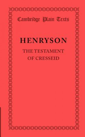 Kniha Testament of Cresseid Robert Henryson