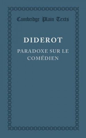 Könyv Paradoxe sur le Comedien Denis Diderot