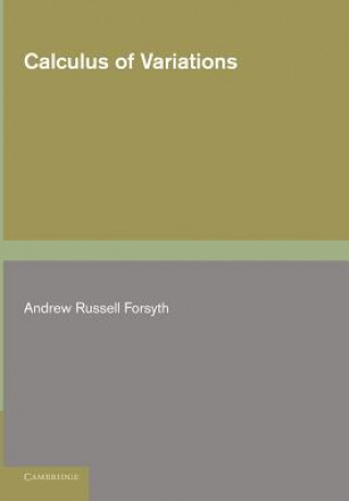 Carte Calculus of Variations Andrew Russell Forsyth