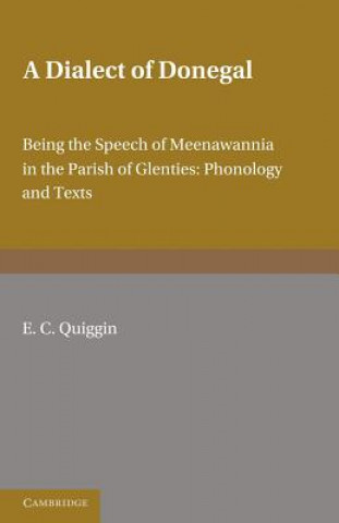 Kniha Dialect of Donegal E. C. Quiggin