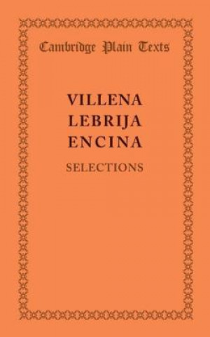Book Selections Enrique de VillenaAntonio de LebrijaJuan del Encina