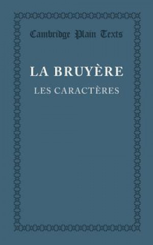 Knjiga Les caracteres ou les moeurs de ce siecle Jean de la  Bruyere